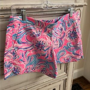 Lilly Pulitzer Pink and Blue Swirl Shorts